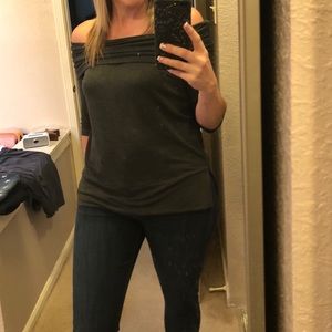 Lou & Grey Ruched Signaturesoft Off the Shoulder